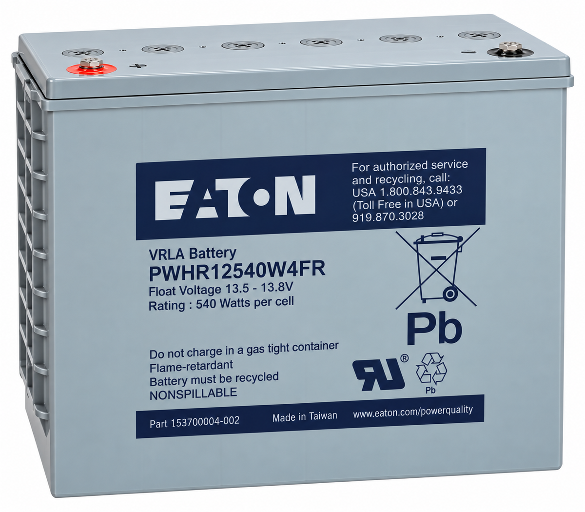 Eaton PWHR12540W4FR Battery